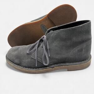 Clarks Bushacre Gray Suede Chukka Boots Men 8